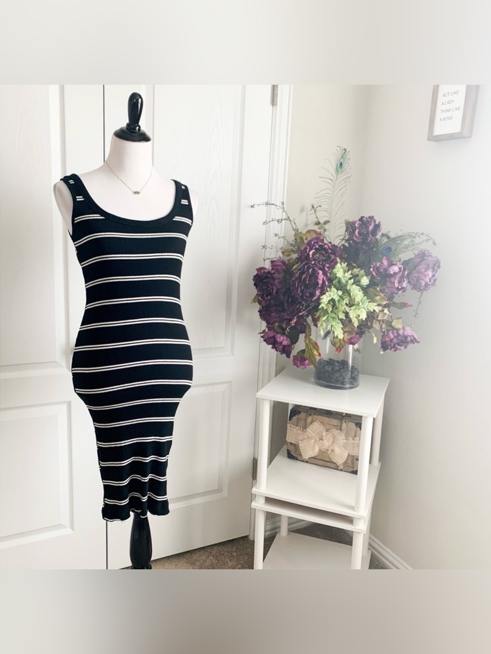 Wild Fable Stripe Ribbed Dress